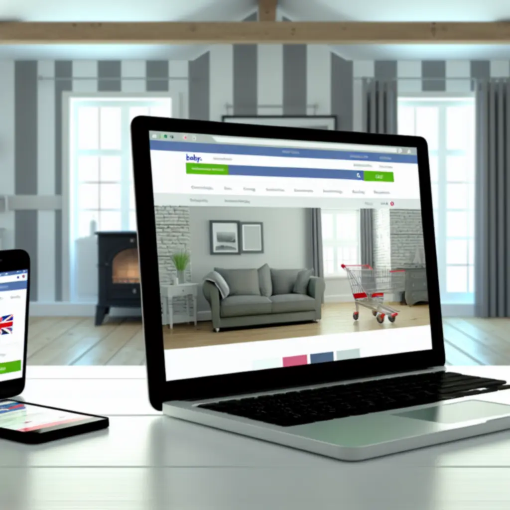 Modern online shopping interface showing products and basket